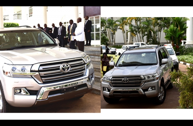 Kyabazinga of Busoga Kingdom receives two Monstrous cars from Museveni