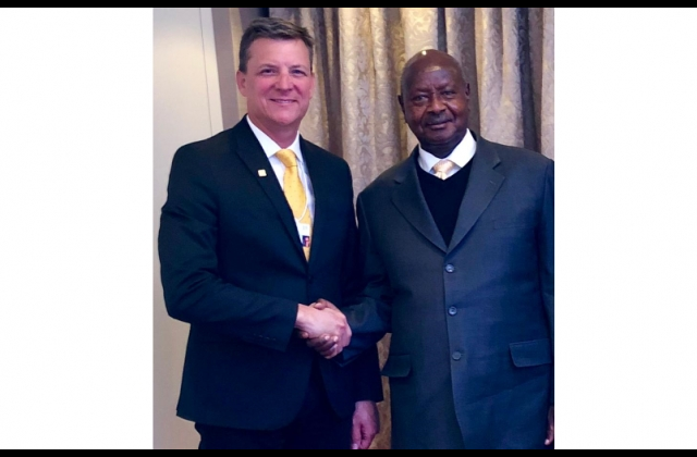 President Museveni Meets MTN Group CEO Rob Shuter