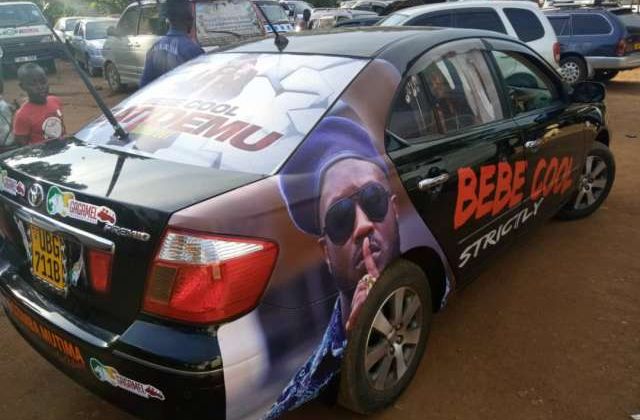 Bebe Cool gifts fan with brand new car 