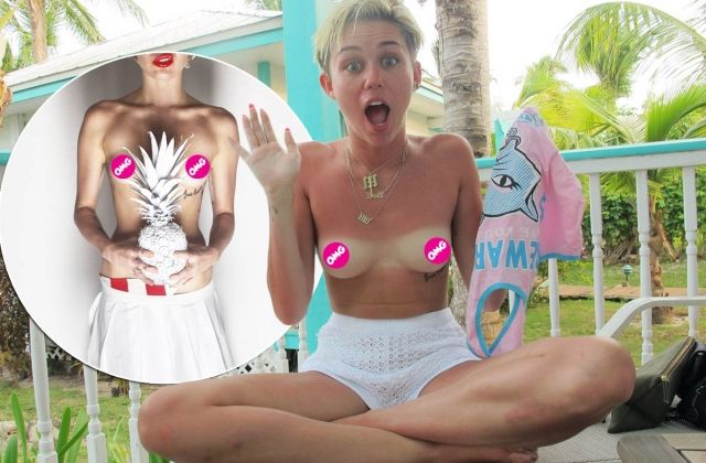 Miley Cyrus Goes Topless For V — Uncensored Photos!