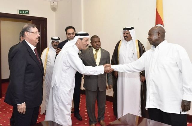 Museveni, Qatari Businessmen hold talks on Islamic Banking, Oil and Gas 