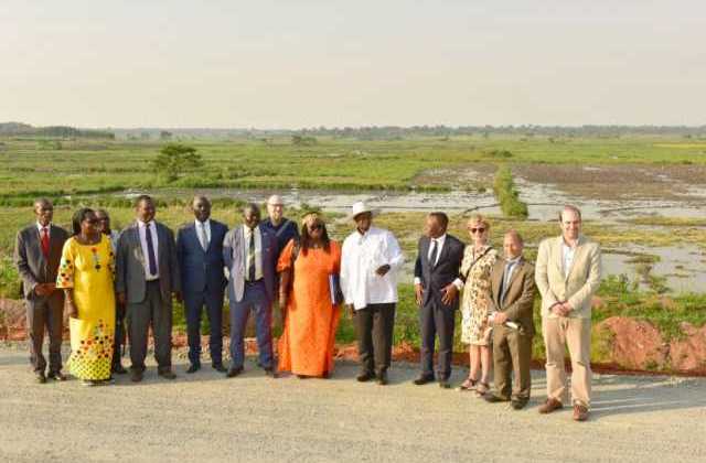 Museveni, Envoys tour restored wetland Project in Pallisa District