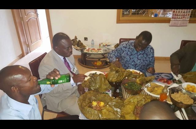 FOOD, FOOD! Kizza Besigye and Team Malice Luwombo On His 60th Birthday.
