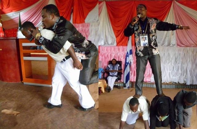 Photos: Church in Tanzania, Pastor's feet MUST Not Touch The Ground until the End Of The Sermon!