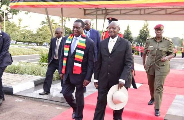 Zimbabwean President arrives in Uganda ahead 57th Independence Day Anniversary Celebrations