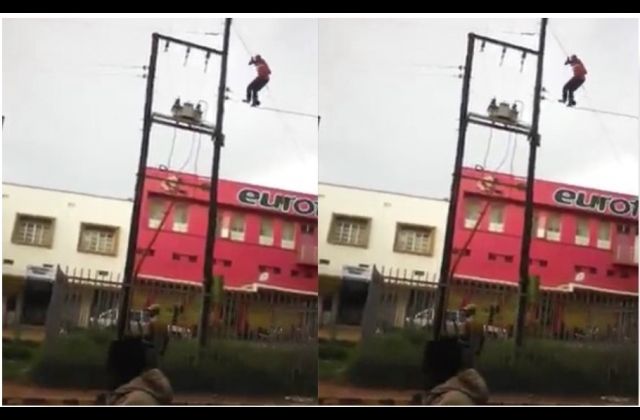Shocker: Mbale Man DIES dancing on High Voltage Transformer--Video
