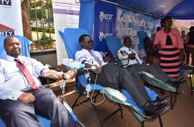 NSSF, UBTS In Countrywide Blood Donation Drive To Raise 4,500 Units