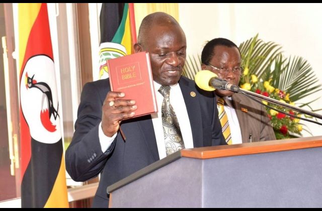 Gen. Katumba Wamala sworn in as State Minister for Works — Photos