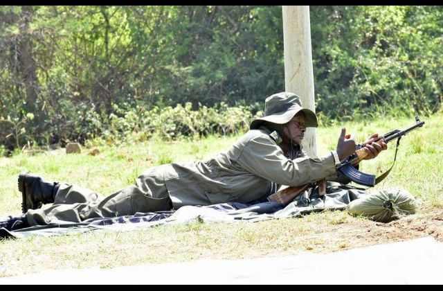 Museveni Exhibits Expertise and Shooting Skills at Kyankwanzi — Photos