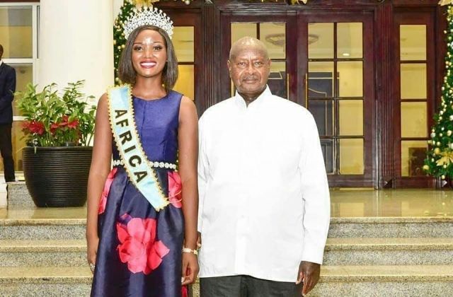 Museveni Congratulates Miss Uganda, Advises Her To Stop Wearing Indian Hair
