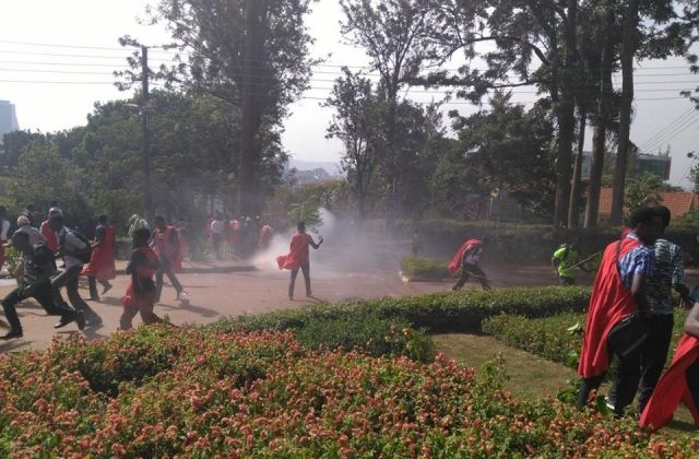 Makerere Students Strike again, Police and Military Deploy Heavily