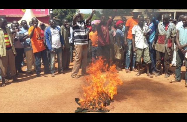 Youth arrested for burning NRM shirts