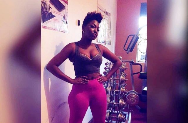 Irene Ntale's Eye-Popping Boobs, Midriff, Hips  All in One Gym Photo! 