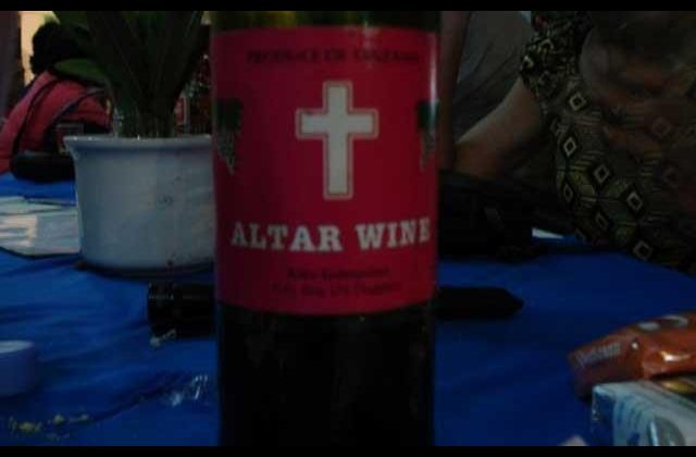 Drama as drunkards steal Wine, Holy water from Church