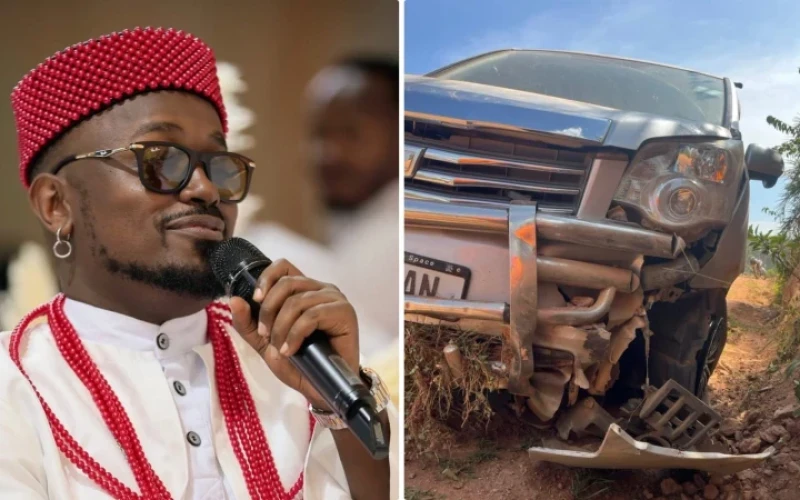 Ykee Benda Survives With Minor Injuries After Accident in Kyegegwa