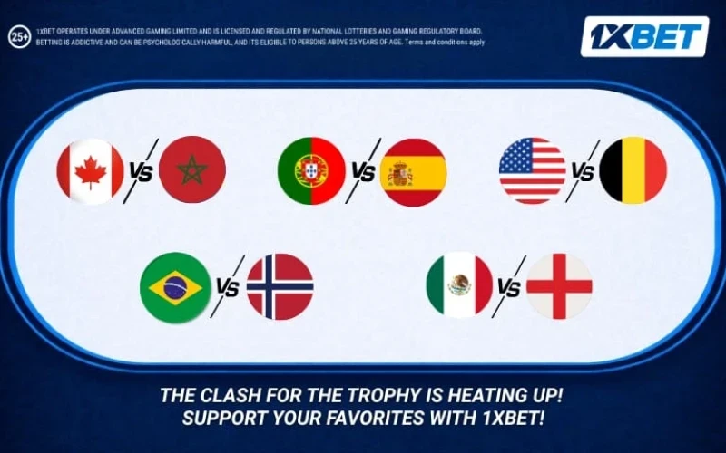 1xBet Reveals the Must-Watch Thrillers Set to Explode in World Cup Round of 16